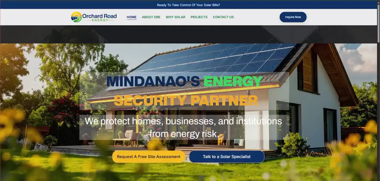 Screenshot of orchardroadenergy.com